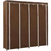 vidaXL Kledingkast met 4 vakken 175x45x170 cm bruin