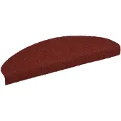 vidaXL Trapmatten Zelfklevend 5 stuks 65x21x4 cm Bordeaux Rood
