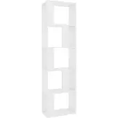 vidaXL Boekenkast/kamerscherm 45x24x159 cm bewerkt hout wit