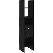 vidaXL Boekenkast 40x35x180 cm bewerkt hout zwart