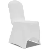 vidaXL Stoelhoes Stretch Wit (50 stuks)