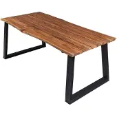 vidaXL Eettafel 170x90x75 cm massief acaciahout