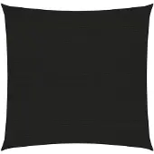 vidaXL Zonnezeil 160 g/m² 3x3 m HDPE zwart