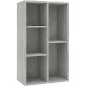 vidaXL Boekenkast/dressoir 50x25x80 cm bewerkt hout betongrijs
