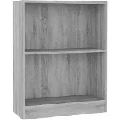 vidaXL Boekenkast 60x24x76 cm bewerkt hout grijs sonoma eikenkleurig