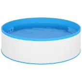 vidaXL Splasher pool met hangende skimmer en pomp 350x90 cm wit