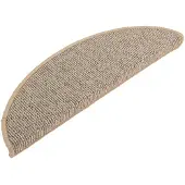 vidaXL Trapmatten 15 st 56x17x3 cm Bruin Halfrond