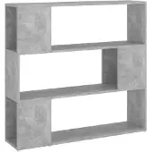 vidaXL Boekenkast/kamerscherm 100x24x94 cm betongrijs