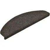 vidaXL Trapmatten Zelfklevend 5 stuks 65x21x4 cm Antraciet Halfrond Groot