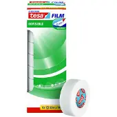 TESA -folie, mat/onzichtbaar, 33 m x 19 mm, 8 rollen