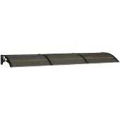 vidaXL Deurluifel 300x75 cm polycarbonaat zwart