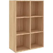 vidaXL Boekenkast/dressoir 66x30x98 cm bewerkt hout sonoma eikenkleur