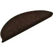 vidaXL Trapmatten zelfklevend 15 stuks 56x17x3 cm bruin halfrond