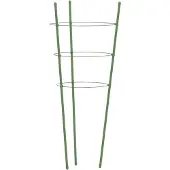 vidaXL Plantensteunen 5 st met 3 ringen 75 cm staal groen