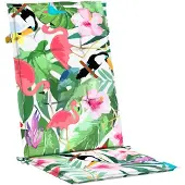 vidaXL Tuinstoelkussens 2 st 120x50x3 cm stof meerkleurig