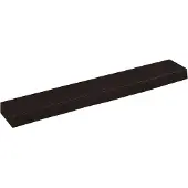 vidaXL Wandschap 60x10x4 cm behandeld massief eikenhout donkerbruin