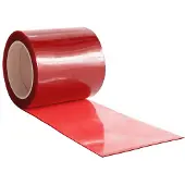 vidaXL Deurgordijn 200x1,6 mm 10 m PVC rood