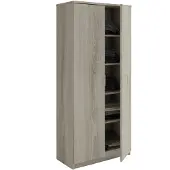 Interiax Opbergkast - Kledingkast 'Amelie' 2 deuren en 4 legplanken Sonoma (180x80x40cm)