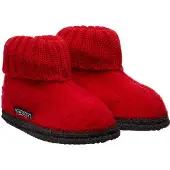 Bergstein Cozy pantoffel Rood Jongens/Meisjes Wol Effen - maat 32