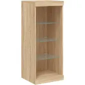 vidaXL Dressoir met LED-verlichting 41x37x100 cm sonoma eikenkleurig