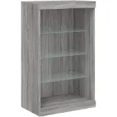 vidaXL Dressoir met LED-verlichting 60,5x37x100 cm grijs sonoma eiken