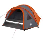vidaXL - Koepeltent - 4-persoons - waterdicht - oranje