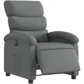 vidaXL Fauteuil elektrisch verstelbaar stof donkergrijs