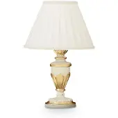 Ideal Lux Firenze TL1 Small, Goud, Wit, Metaal, Slaapkamer, Woonkamer, Kantoor, Werkkamer, IP20, E27, 1 lamp