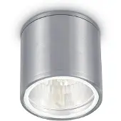 Ideal Lux plafondlamp Gun, aluminiumgrijs, IP44, GU10 dimbaar, alu / grijs / zink, Badkamer, Aluminium, plafondlamp