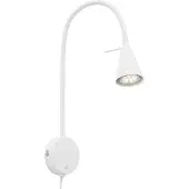 Briloner LED-wandlamp Tusa, wit / opaal, Slaapkamer, metaal, Modern, LED wandlamp