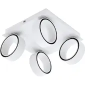 Eglo 39587 Albariza Spot Aluminium/Staal Wit/Chroom - 18,4W/2320LM/3000K