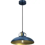 Milagro Hanglamp Felix, dimbaar, blauw, Woon-/ Eetkamer, metaal, Industrieel design, hanglamp