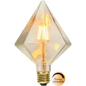 Star Trading Soft Glow Diamant lamp - 1.65W - E27 - Super Warm Wit - 2200K