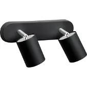 Lyora Wandspot Eye Spot 2-lamps, zwart Spot, dimbaar, zwart, Woon-/ Eetkamer, metaal, Modern, buitenspot