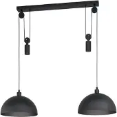 Eglo Hanglamp Winkworth, dimbaar, zwart, Woon-/ Eetkamer, metaal, hanglamp
