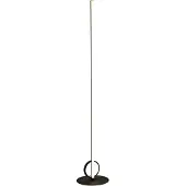 MANTRA LED-vloerlamp Kitesurf, zwart, Woon-/ Eetkamer, Aluminium, Modern, LED vloerlamp