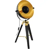 Eglo Covaleda Tafellamp - E27 - Ø 38 cm - Driepoot - Zwart/Goud