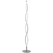 MANTRA LED-vloerlamp SAHARA, chroom / zilver, Woon-/ Eetkamer, metaal, Modern, LED vloerlamp