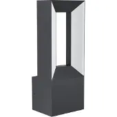 Eglo 98725 Riforano Wandlamp Aluminium Zwart/Kunststof Wit - 10W/1100LM/3000K
