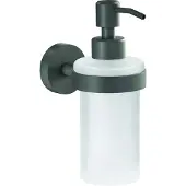 TESA MOON GREY 40584-00000-00 Zeepdispenser 200 ml Grijs (mat), Glas gesatineerd