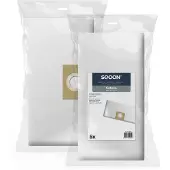 SQOON Stofzuigerzakken Geschikt voor Soteco 07882 - High Filtration - 5 Stuks