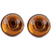 Behave - Oorbellen - Bruin - 1.3 cm doorsnede