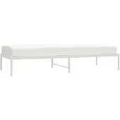 vidaXL Bedframe metaal wit 80x200 cm