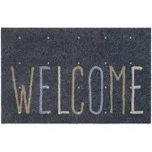 MD-ENTREE Schoonloopmat Outdoor Scrape Welcome grijs 50x75 cm