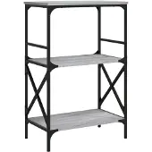 vidaXL Boekenkast 4-laags 59x35x90,5 cm bewerkt hout grijs sonoma