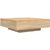 vidaXL Salontafel 100x100x31 cm bewerkt hout sonoma eikenkleurig