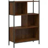 vidaXL Boekenkast 72x28x109 cm bewerkt hout bruin eikenkleur