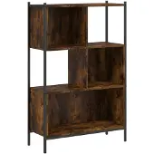 vidaXL Boekenkast 72x28x109 cm bewerkt hout gerookt eikenkleurig
