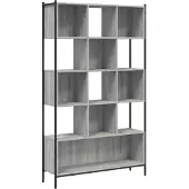 vidaXL Boekenkast 102x28x172 cm bewerkt hout grijs sonoma eikenkleurig