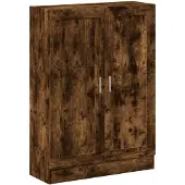 vidaXL - Boekenkast - 82,5x30,5x115 - cm - bewerkt - hout - gerookt - eikenkleurig